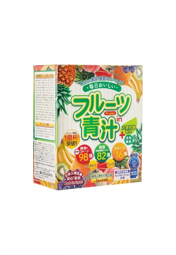 ФРУКТОВЫЙ АОДЗИРУ ДЛЯ КРАСОТЫ И ЗДОРОВЬЯ Fruit Aojiru + Omugi Wakaba Japan Gals, 24 саше 12019