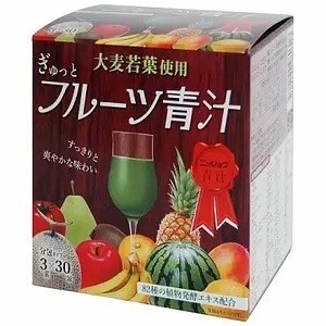 ФРУКТОВЫЙ АОДЗИРУ С МОЛОЧНОКИСЛЫМИ БАКТЕРИЯМИ Wave Jutto Fruit Green Juice, 30 саше 12144