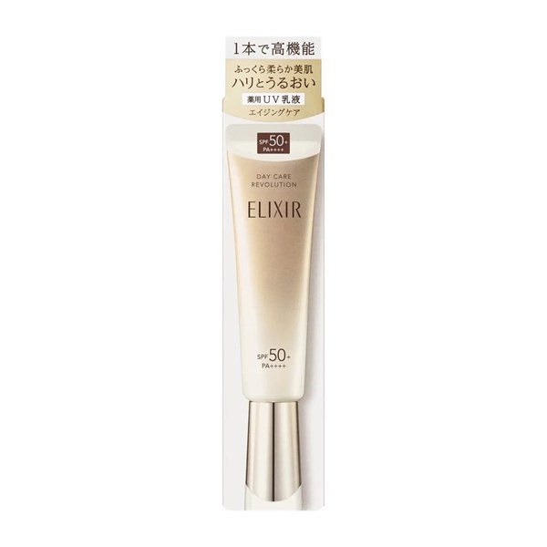 Лечебная солнцезащитная эмульсия SPF 50+ PA++++ Shiseido Elixir Day Care Revolution 12239