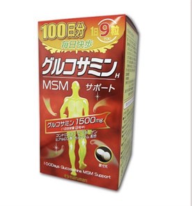 Комплекс для здоровья суставов и костей Maruman Glucosamine + MSM (МСМ) на 100 дней. 00793