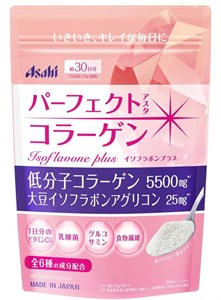 ASAHI Perfect Asta Collagen Powder Isoflavone Plus Комплекс для женщин с изофлавонами сои, 228 г 11697