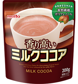 Какао быстрого приготовления с насыщенным вкусом шоколада и молока Meito Sugar Milk de Cocoa 11938