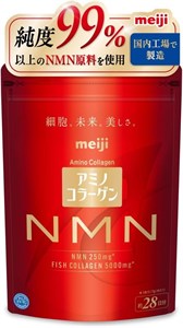 Премиальный Амиго-коллаген Meiji Meiji Yakuhin – Amino Collagen NMN (28-дневный запас, 196 г) 11941