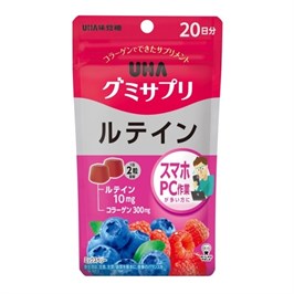 Жевательные витамины с лютеином UHA Gummy Lutein Mix Berry 12025