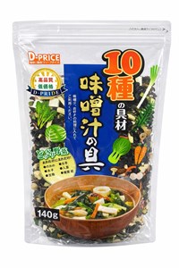 Смесь сушеных овощей и водорослей для приготовления мисо-супа, D-Price 12120