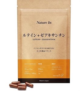 Комплекс для поддержания здоровья глаз Lutein + Zeaxanthin Nature In, 90 капсул 12146
