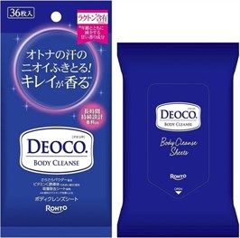 Очищающие салфетки для тела Deoco Body Cleanse Wipes, 36 шт 12243