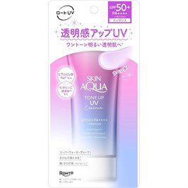 Солнцезащитная эссенция с цветокоррекцией кожи ROHTO SPF 50+/PA++++ SkinAqua Tone Up UV Essence 12261