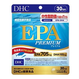 Омега-3 жирные кислоты EPA + DHA DHC EPA Premium, 30-дневный комплекс 12293