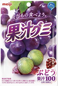 MEIJI Коллагеновые желе-конфеты со вкусом винограда, 51г 01174