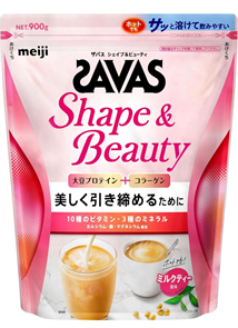 Meiji SAVAS Shape&Beauty Соевый протеин+коллаген 01674