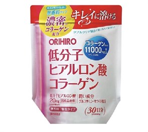 ORIHIRO Плотный коллаген + низкомолекулярная гиалуроновая кислота, 180гр на 30 дней 00016